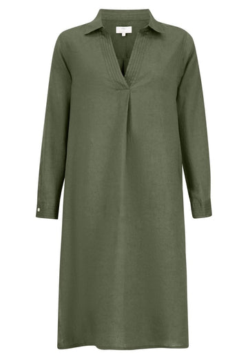 Dress linen longsleeve - RUTHERFORD & Co