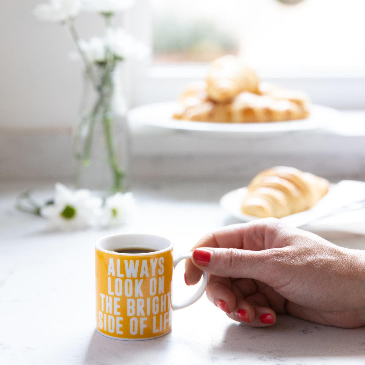 KitchenCraft 80ml Porcelain "Always Look" Espresso Cup - RUTHERFORD & Co