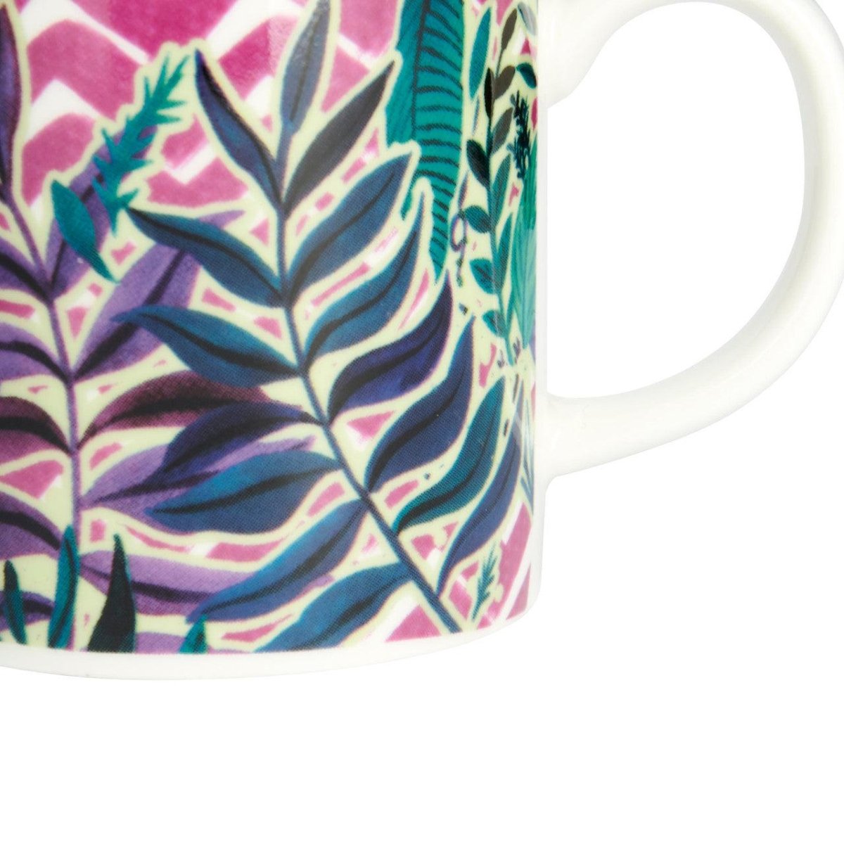KitchenCraft Espresso Mug Exotic Leaves Design - RUTHERFORD & Co