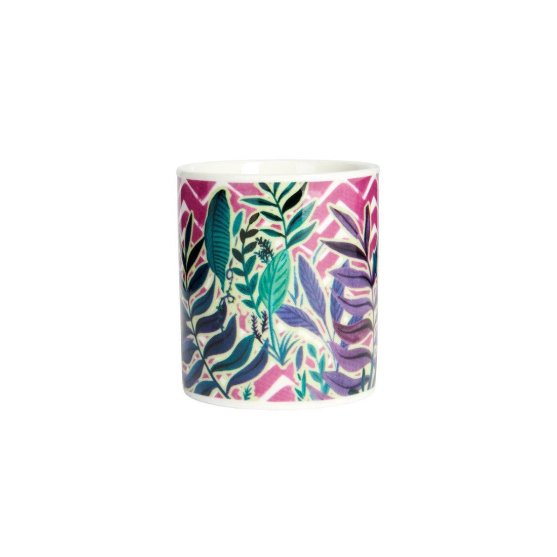KitchenCraft Espresso Mug Exotic Leaves Design - RUTHERFORD & Co
