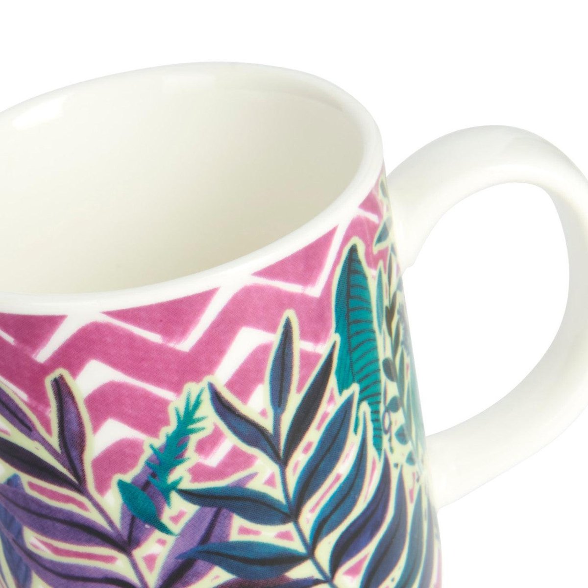 KitchenCraft Espresso Mug Exotic Leaves Design - RUTHERFORD & Co