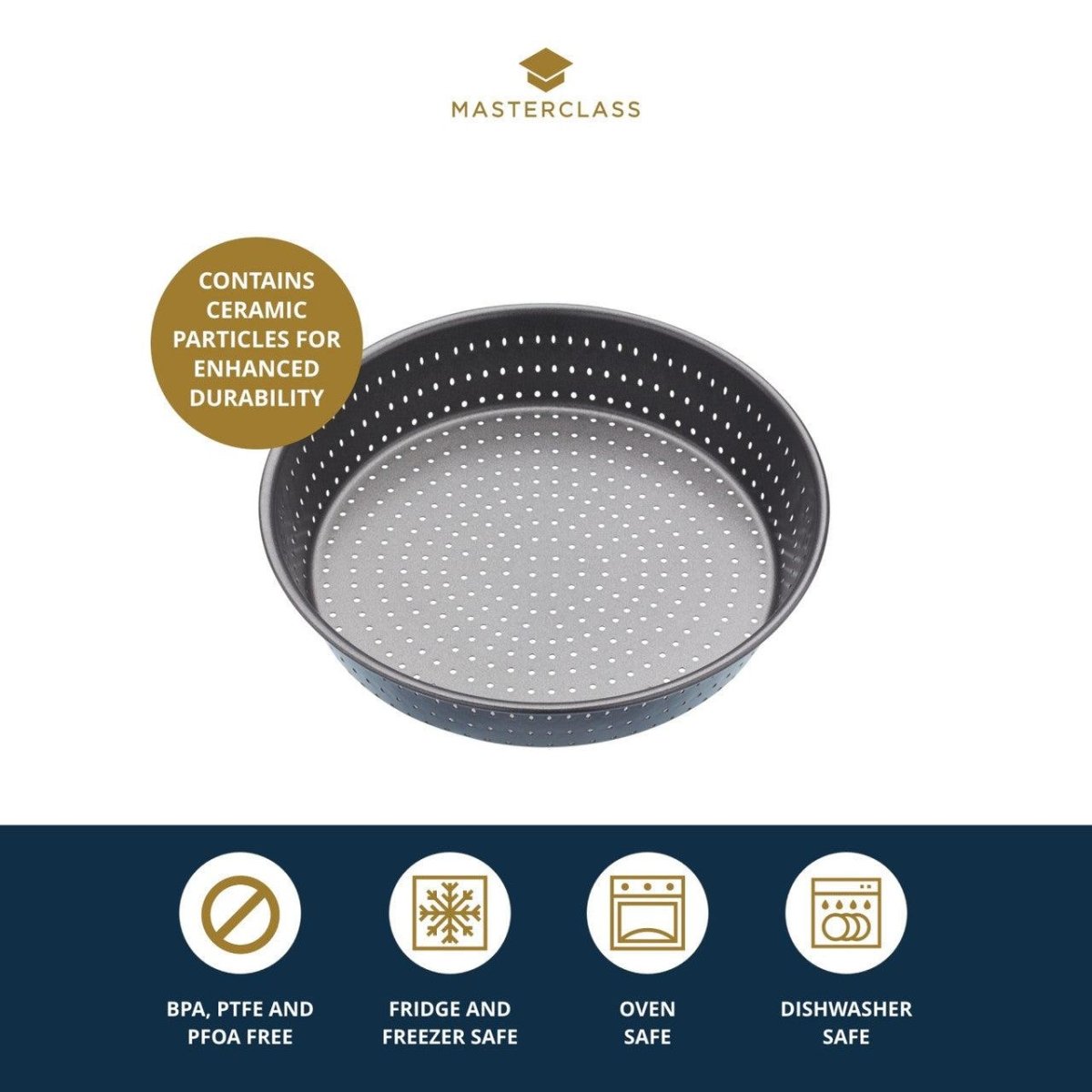 MasterClass Crusty Bake Non - Stick Deep Pie Pan / Tart Tin - RUTHERFORD & Co