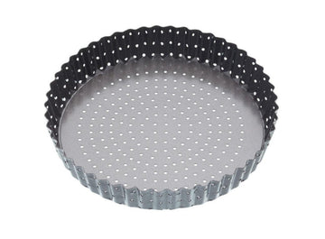 MasterClass Crusty Bake Non - stick Fluted Round 23cm Quiche Tin - RUTHERFORD & Co