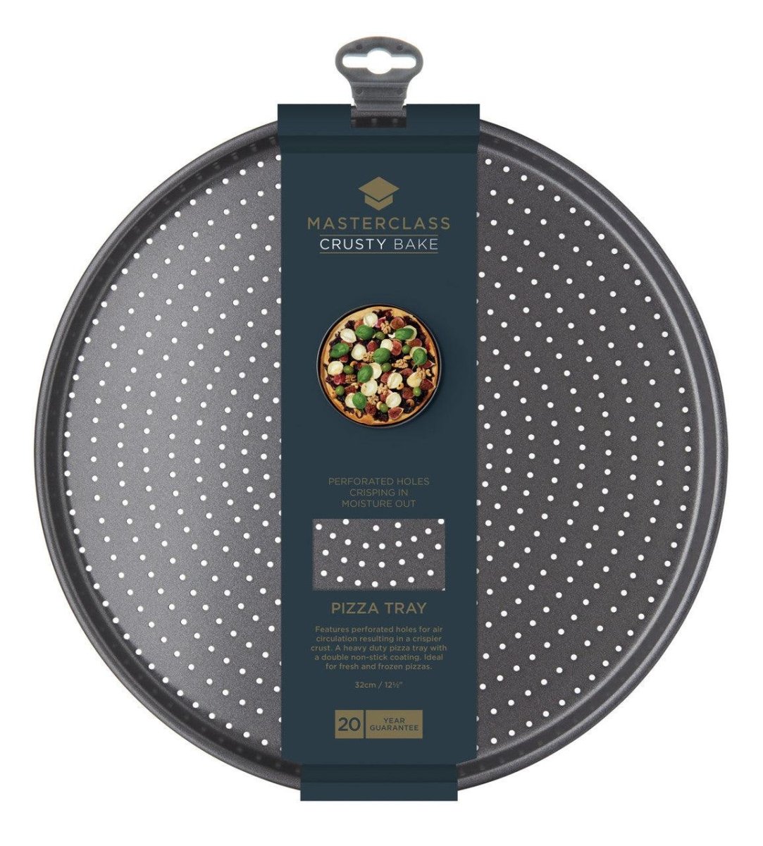 MasterClass Crusty Bake Non - Stick Pizza Tray - RUTHERFORD & Co