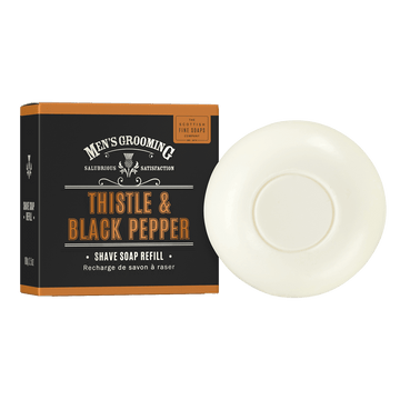 Thistle & Black Pepper Shave Soap Refill 100g - RUTHERFORD & Co
