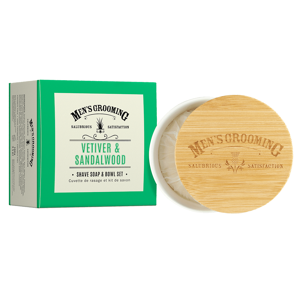 Vetiver & Sandalwood Shave Soap & Bowl Set - RUTHERFORD & Co