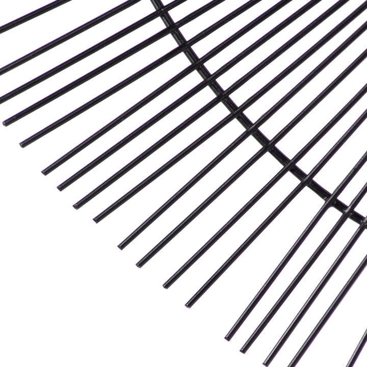 Wire Round Circular Wall Mirror Black - RUTHERFORD & Co