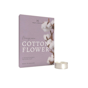 Cotton flower - Pack of 12 tealights - RUTHERFORD & Co