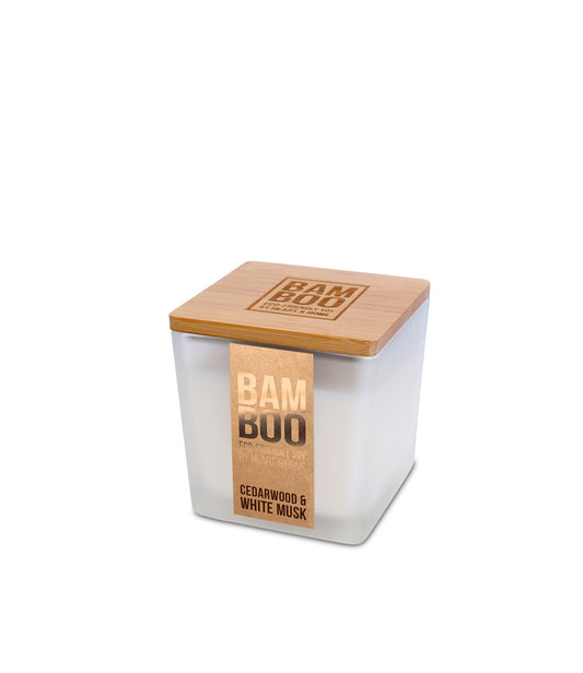 Bamboo Small Jar Candle - Cedarwood & White Musk