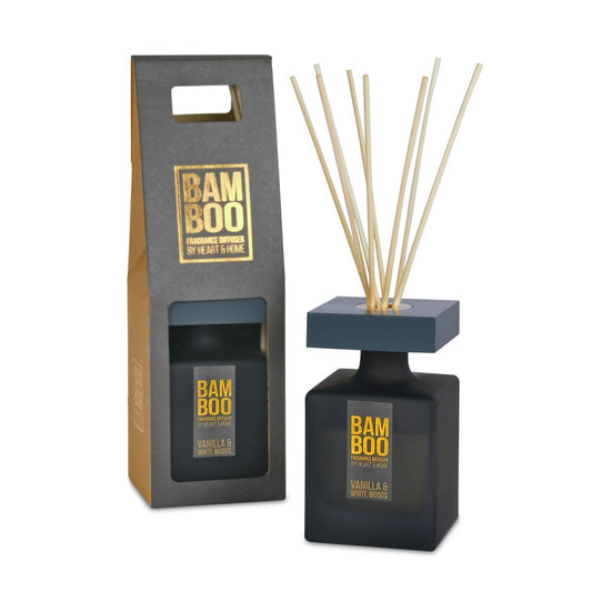 Bamboo Large Fragrance Diffuser - Vanilla & White Woods
