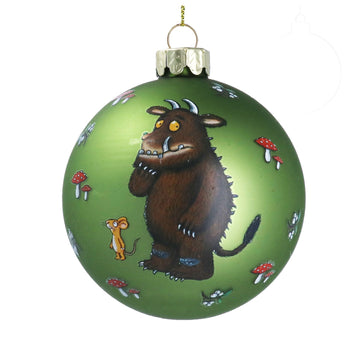 Gruffalo & Mouse Glass Ball/Matt Apple Green