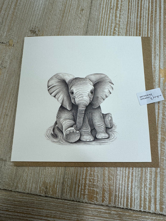 Greeting Card - Elephant