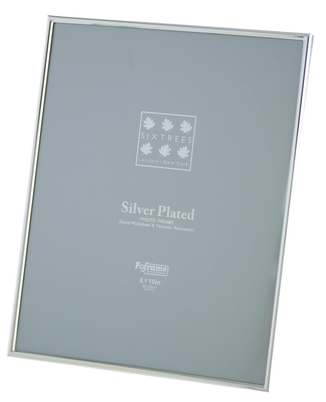 Sixtrees Cambridge 10 x 8-inch Narrow Rim Silver Plated
