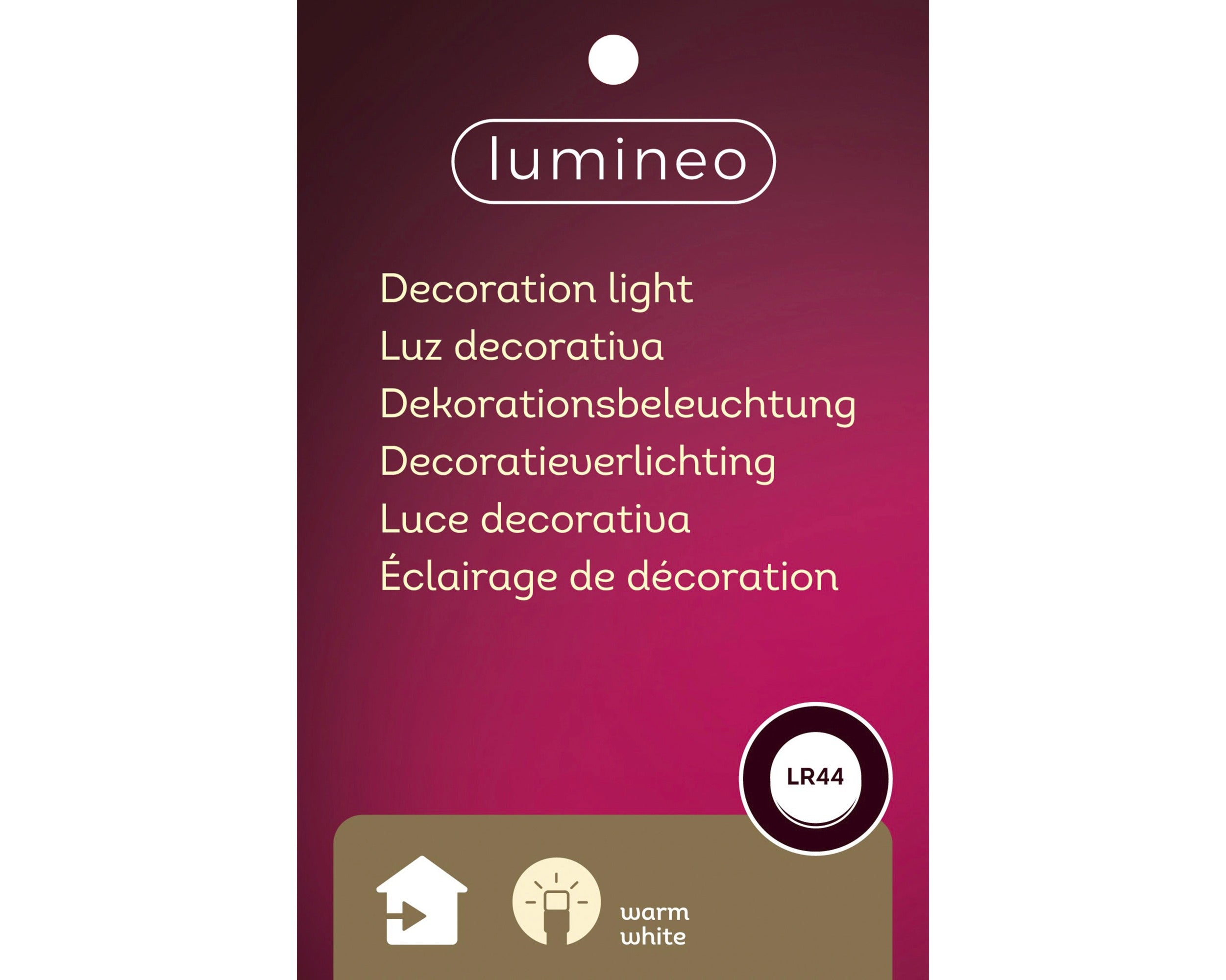 Lumineo LED House Brown (10 cm) - Assorted