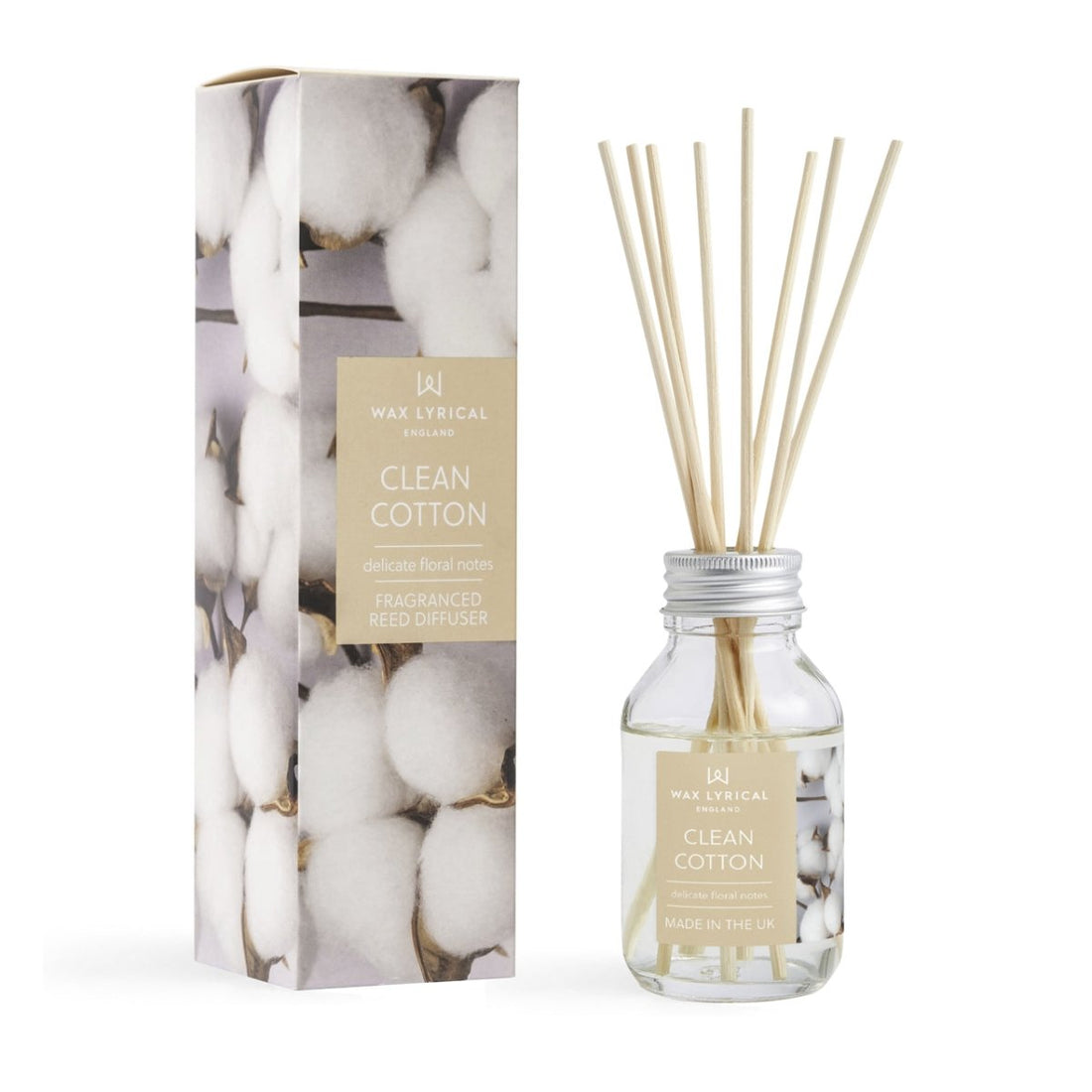 100ml Reed Diffuser Clean Cotton - RUTHERFORD & Co