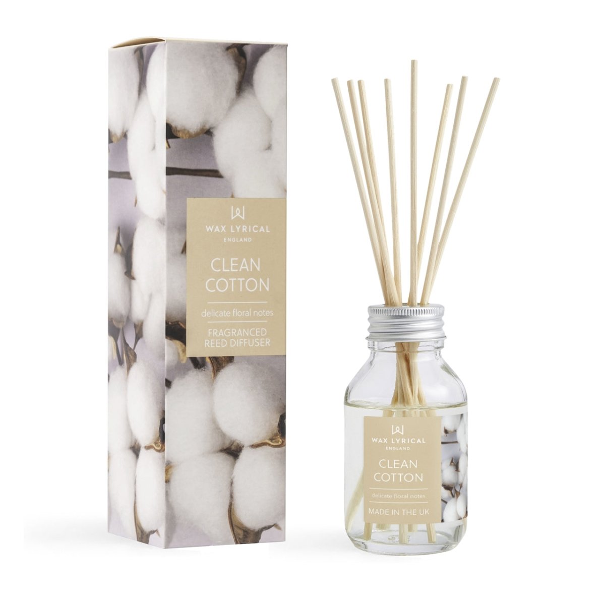 100ml Reed Diffuser Clean Cotton - RUTHERFORD & Co
