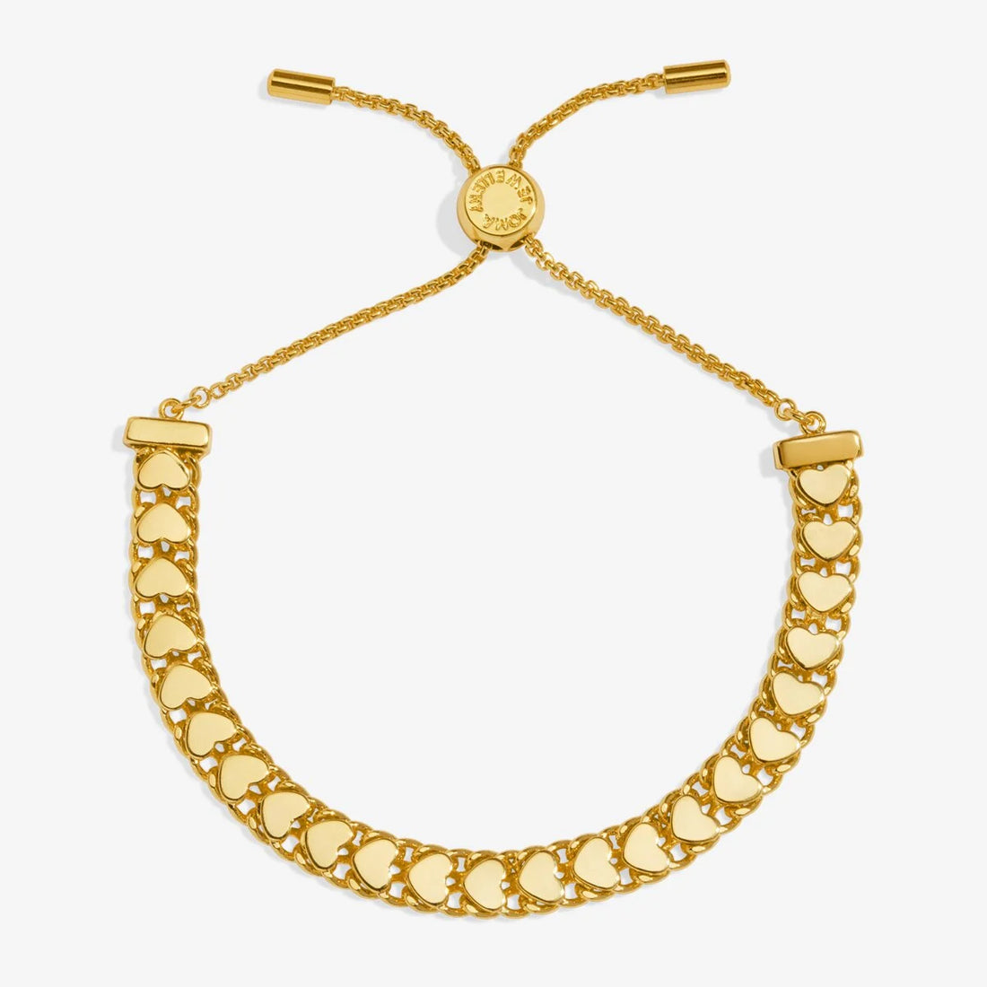 Bracelet Bar Heart Chain Bracelet In Gold Plating