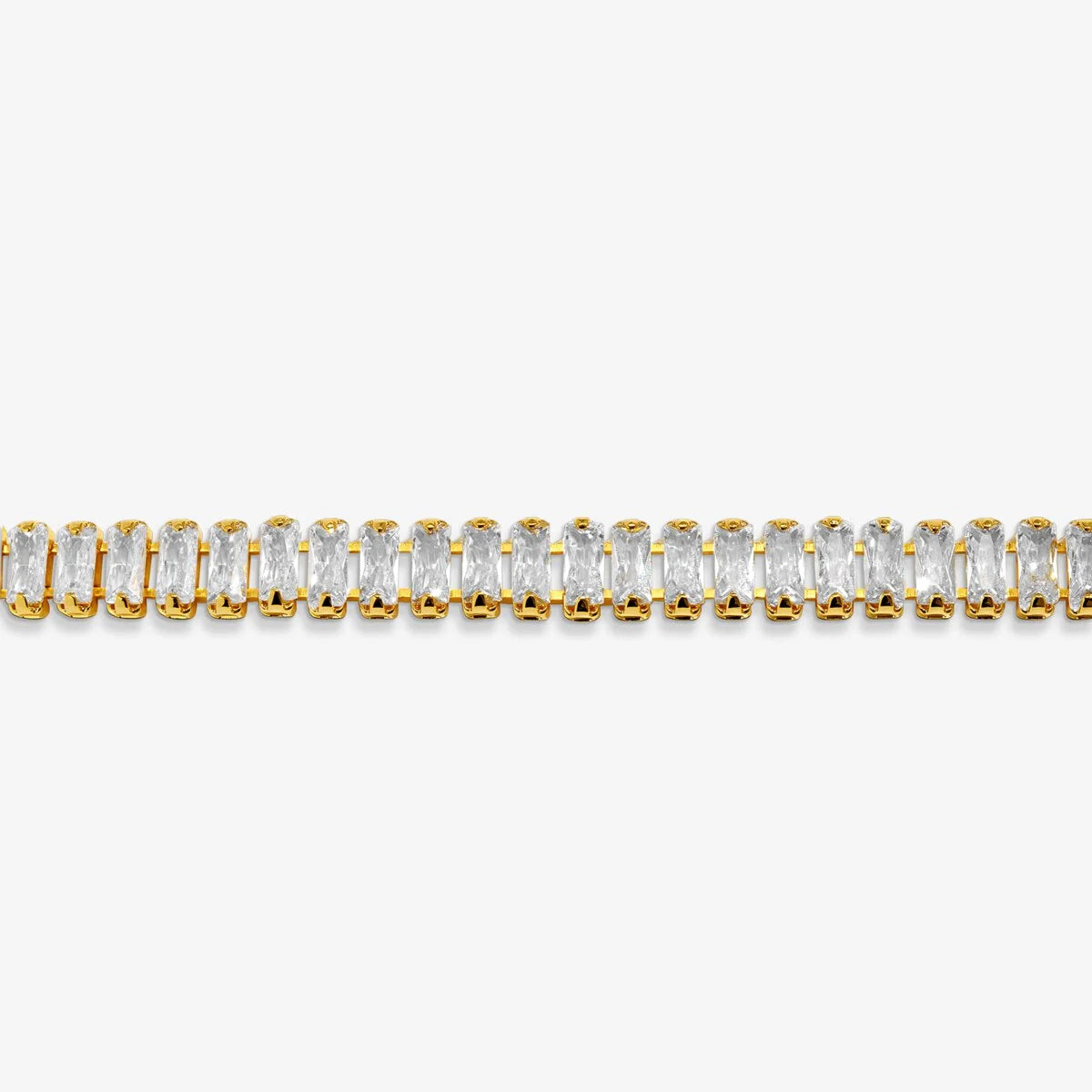 Bracelet Bar Tennis Bracelet In Gold Plating