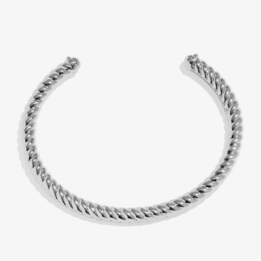 Bracelet Bar Cable Bangle In Silver Plating