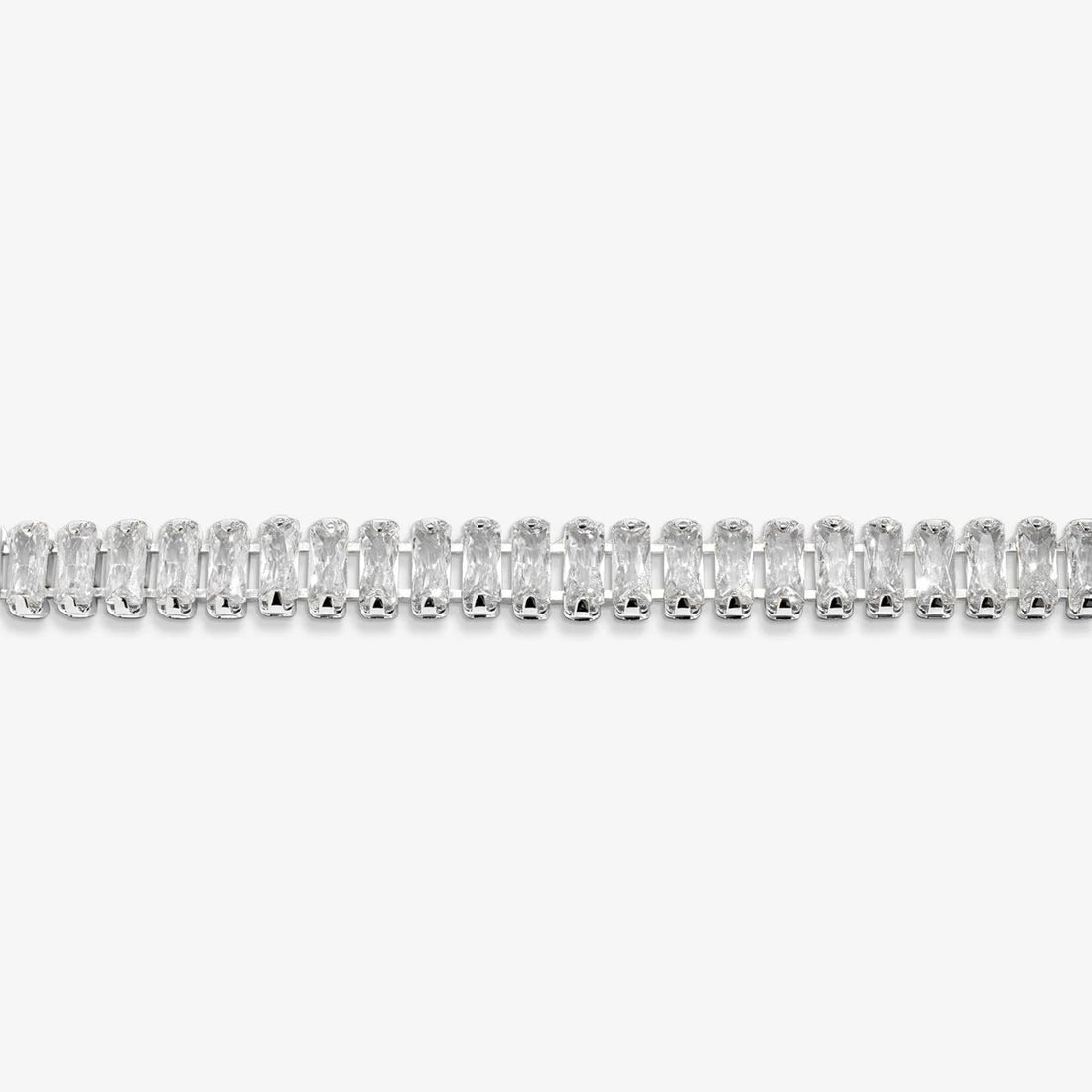 Bracelet Bar Tennis Bracelet In Silver Plating