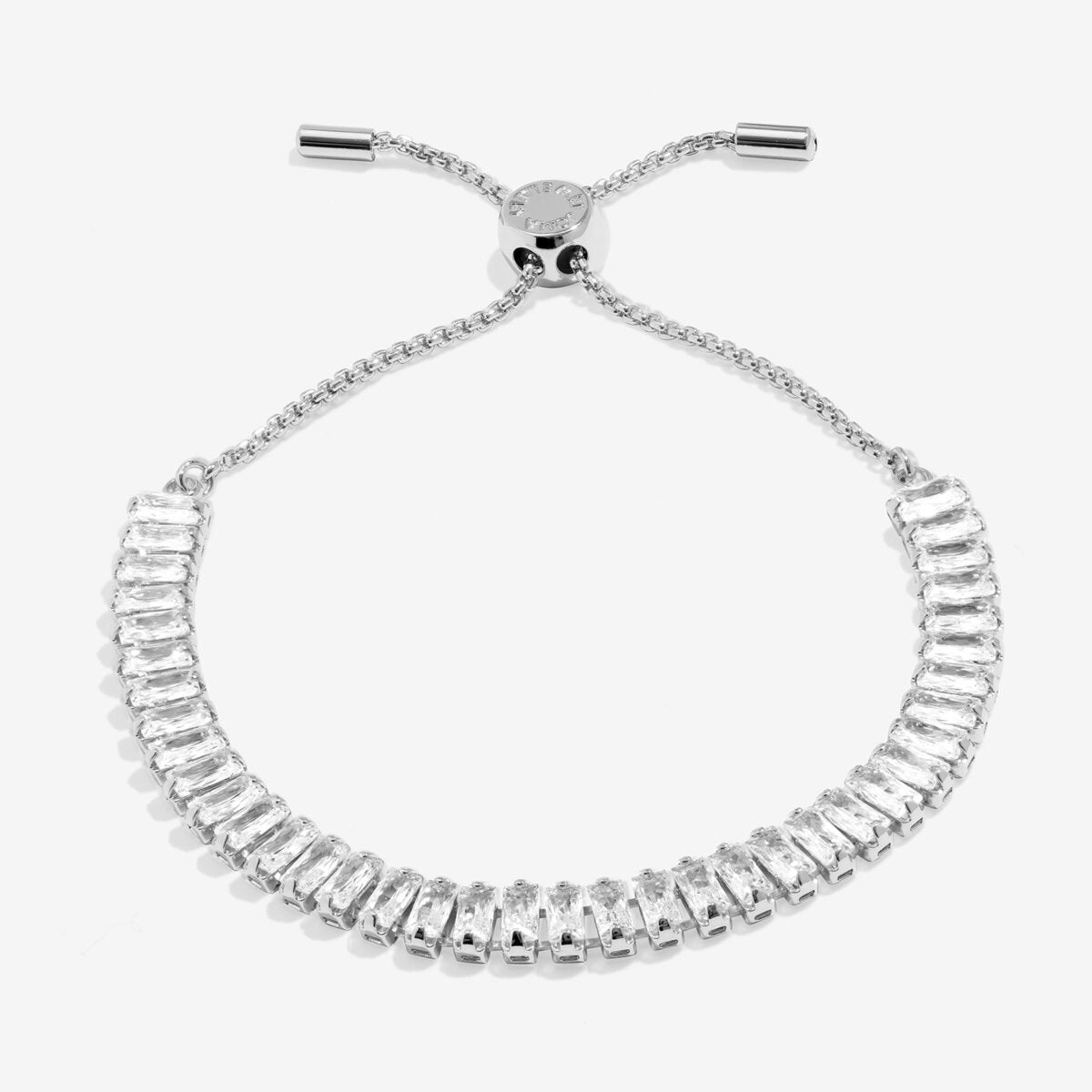 Bracelet Bar Tennis Bracelet In Silver Plating