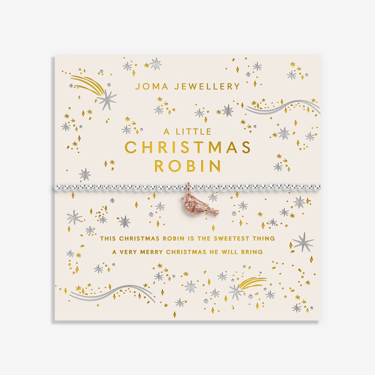 Christmas A Little 'Christmas Robin' Bracelet