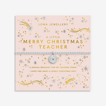 Christmas A Little 'Merry Christmas Teacher' Bracelet