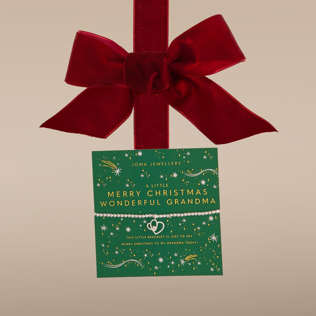Christmas A Little 'Merry Christmas Wonderful Grandma' Bracelet