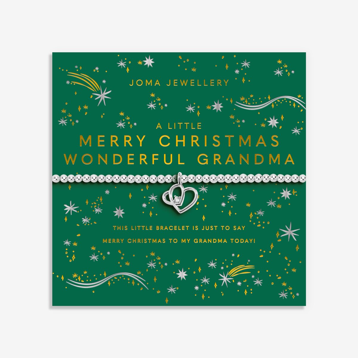 Christmas A Little 'Merry Christmas Wonderful Grandma' Bracelet