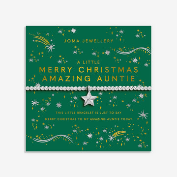Christmas A Little 'Merry Christmas Auntie' Bracelet