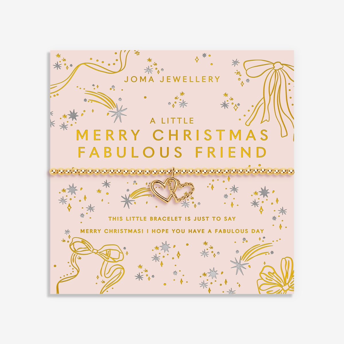 Christmas A Little 'Merry Christmas Fabulous Friend' Bracelet