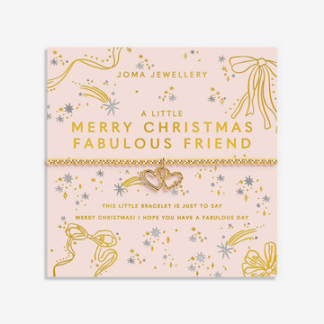 Christmas A Little 'Merry Christmas Fabulous Friend' Bracelet