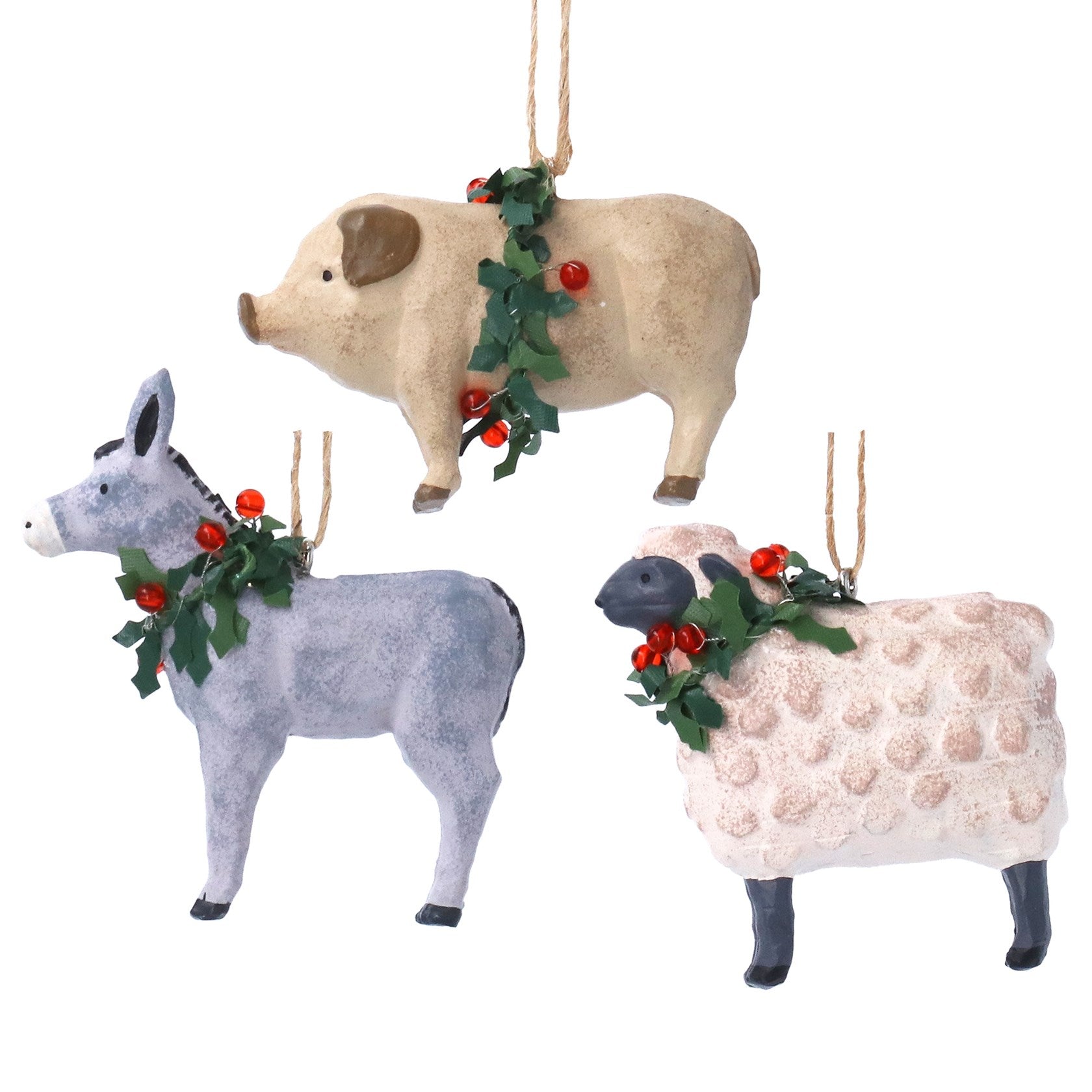Resin Donkey or Sheep or Pig Dec/Astd