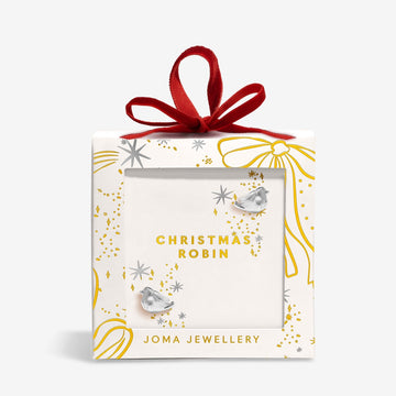 Earring Bauble 'Christmas Robin' Earrings