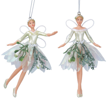 Resin Organza Snowdrop Fairy Dec/Astd