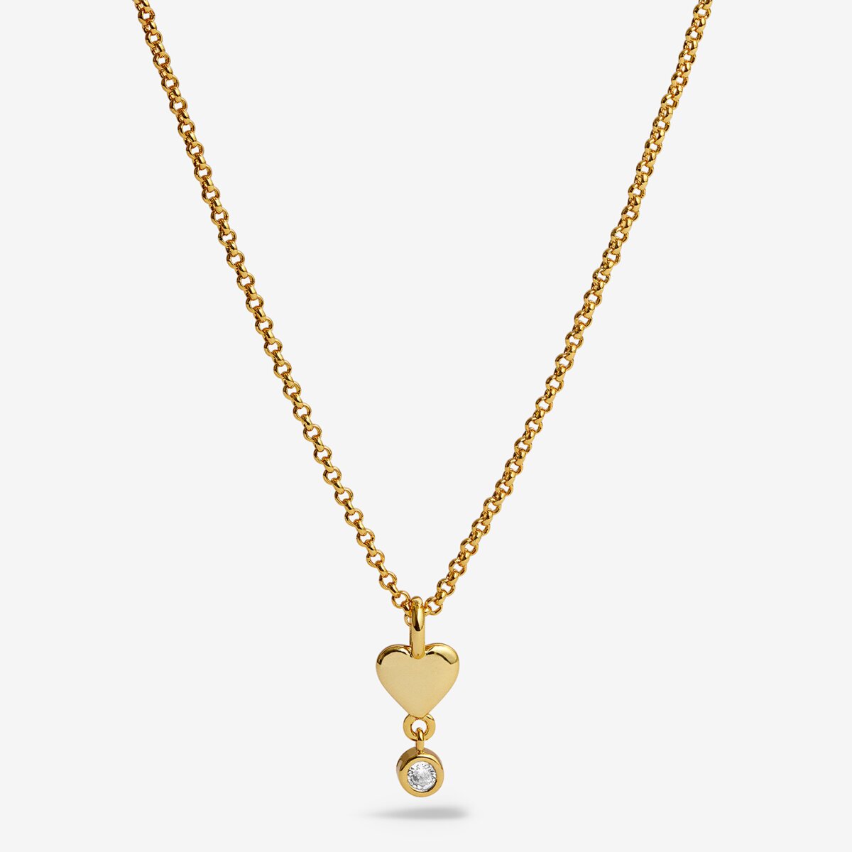 With Love 'Heart of Gold' Necklace and Earrings Set
