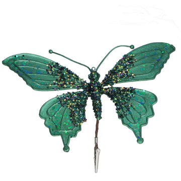Green Butterfly Clip/Med