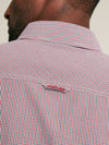 Abbott Red Gingham Cotton Poplin Shirt