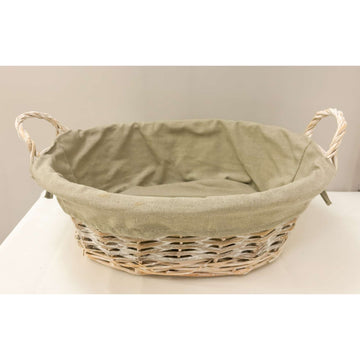Lined Deep Oval Basket 40cm