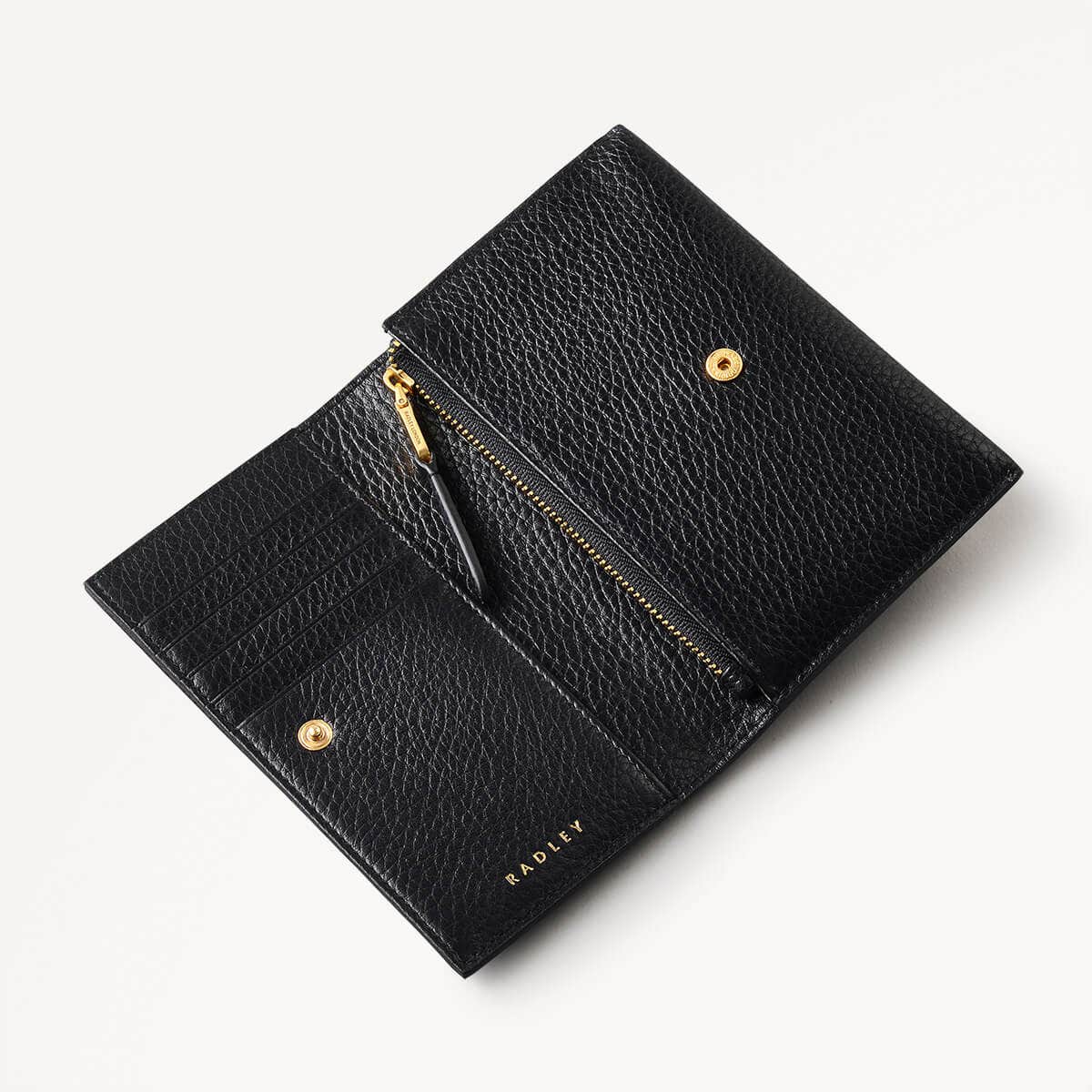 ROBIN/BLACK/MEDIUM FLAPOVER PURSE