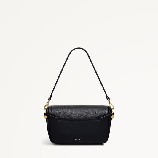 BATHURST MEWS - BLACK - SMALL FLAPOVER CROSSBODY