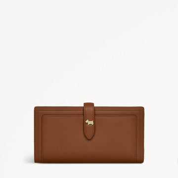 Willis Street Leather Large Bifold Purse in Saddle - 110783