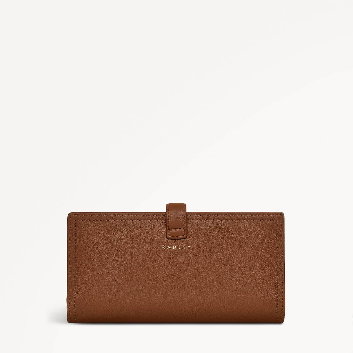 Willis Street Leather Large Bifold Purse in Saddle - 110783