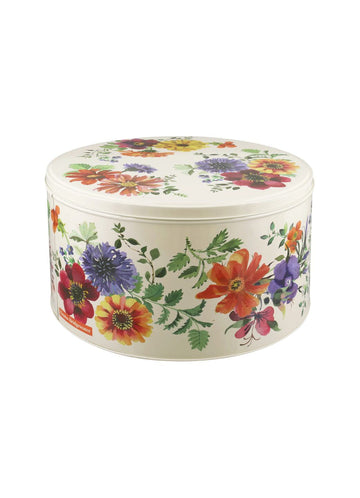 Garden Flowers Round Cake Tin - Large