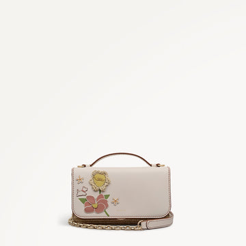 Spring Blooms Medium Flapover Cross Body Salt - RHF31301