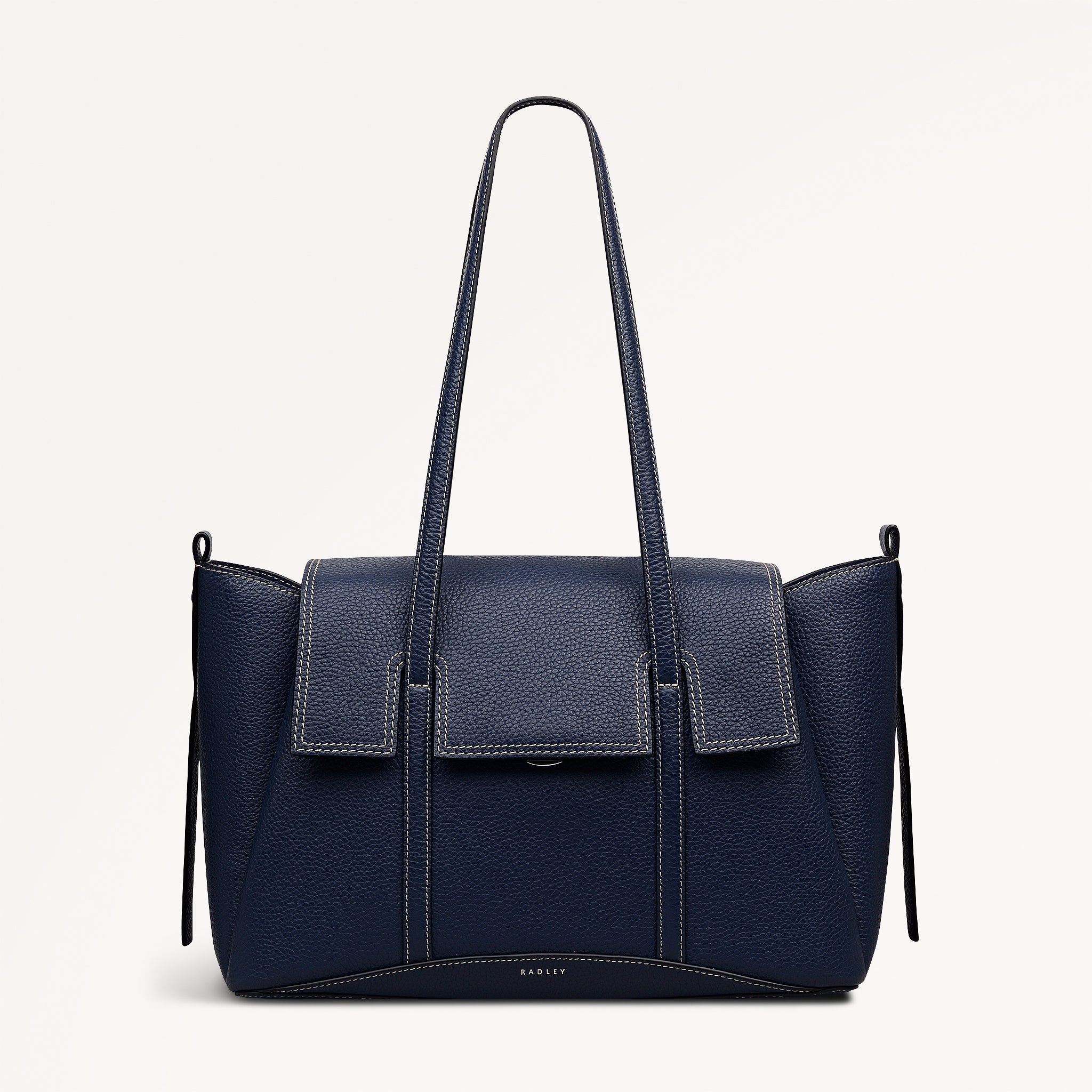 The Chancery Medium Flapover Shoulder Naval - 113825