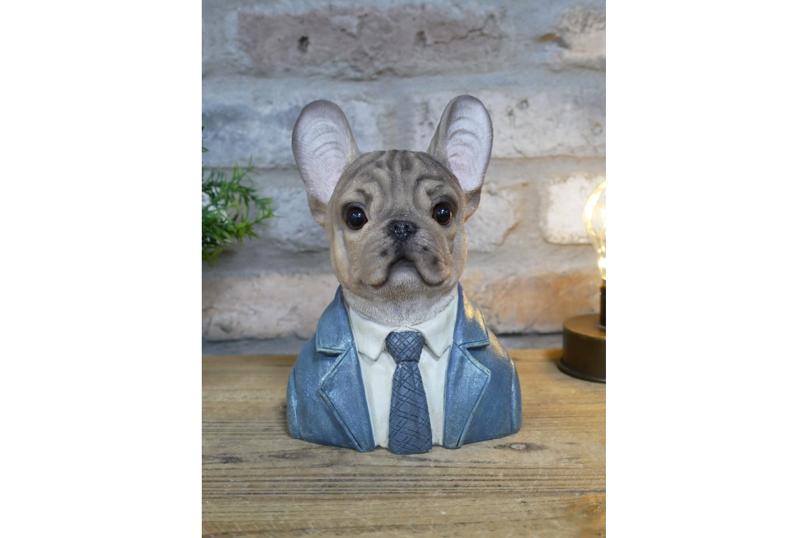 Small Frenchie Dog Bust