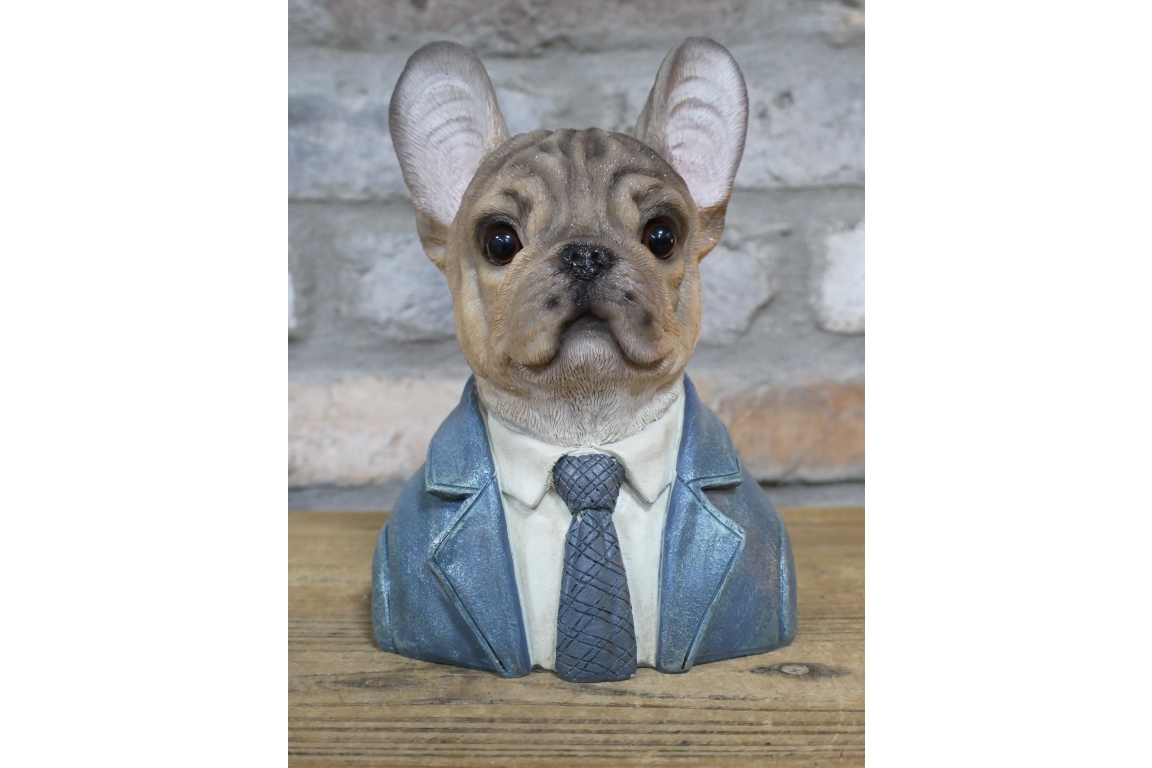 Small Frenchie Dog Bust