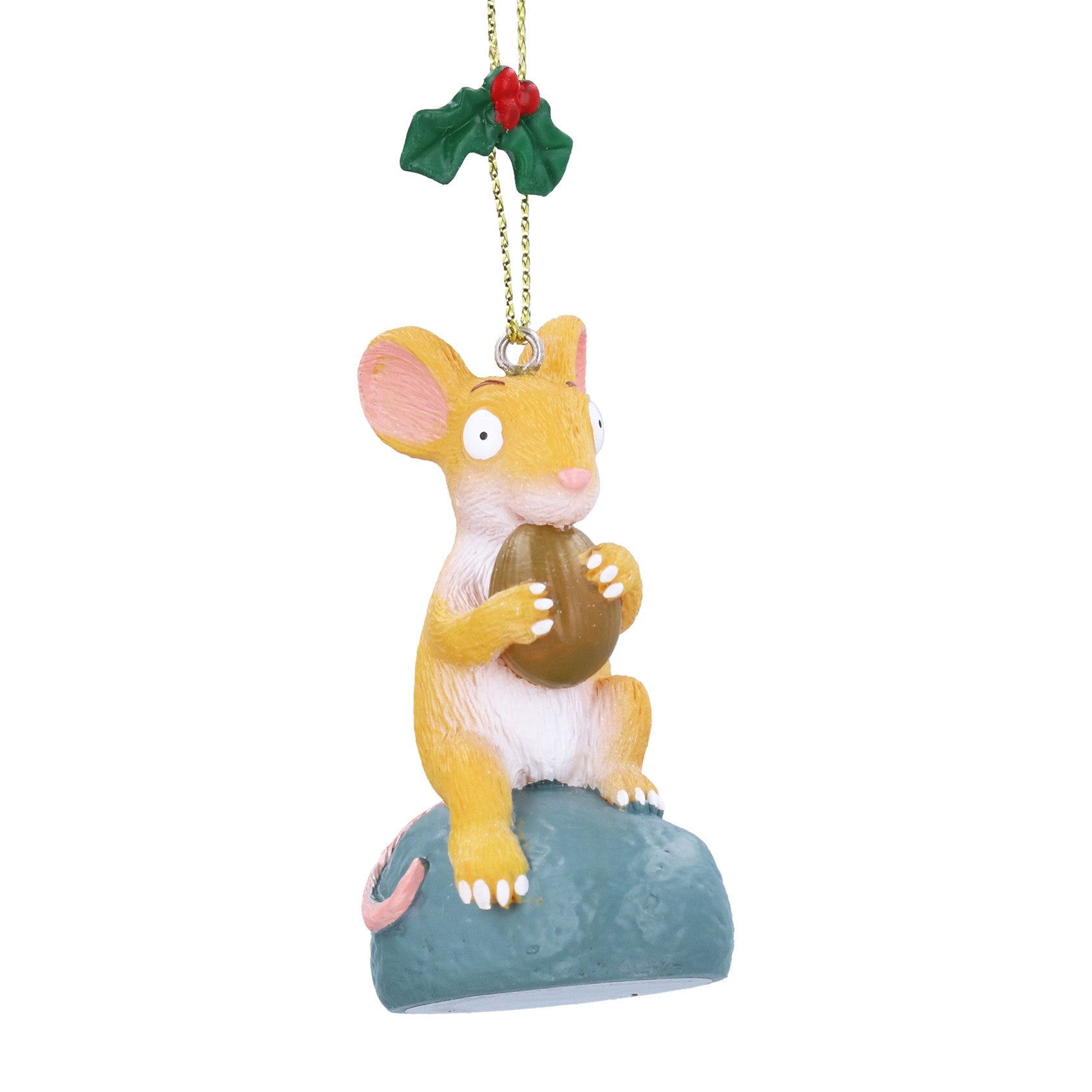 Resin Hanging Dec 6cm – The Gruffalo Mouse w Nut