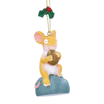 Resin Hanging Dec 6cm – The Gruffalo Mouse w Nut
